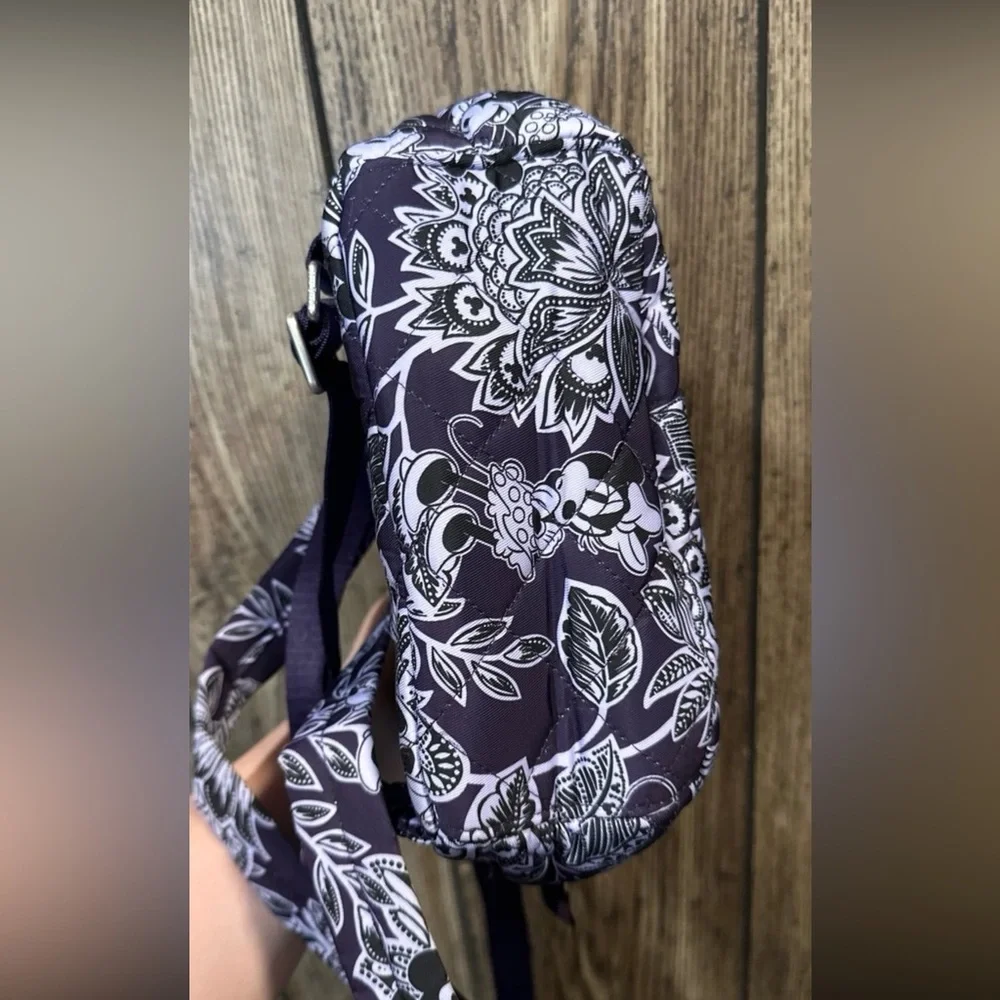 Vera Bradley Convertible Small Backpack Mickey & Minnie’s Flirty Floral Tonal